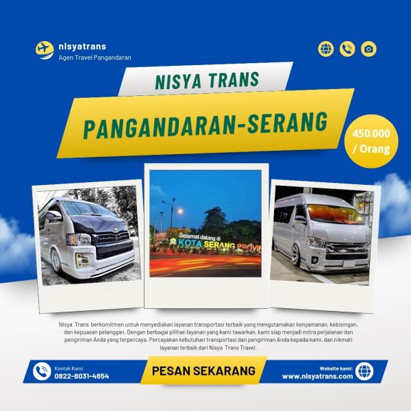 Travel Pangandaran - Serang Termurah 